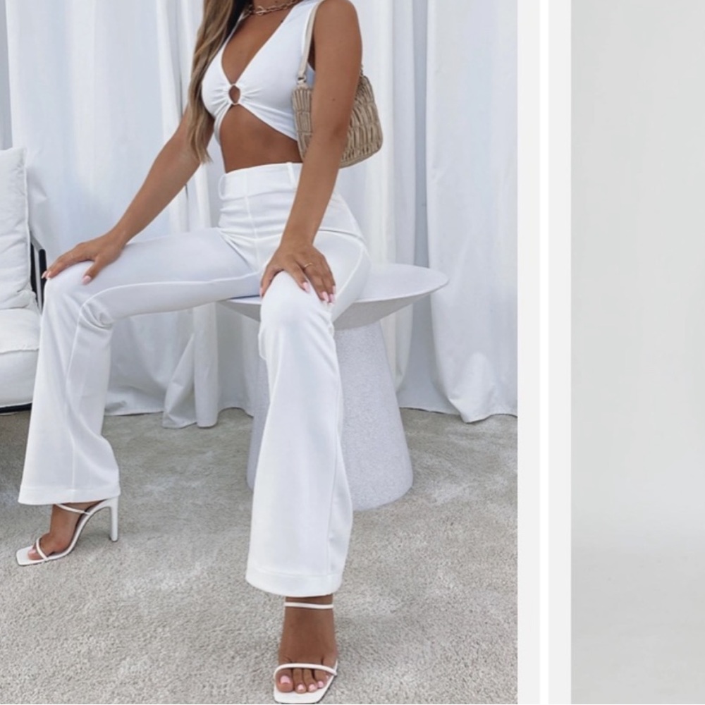 NWT white fox boutique white fearless pants
